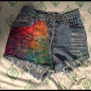 Levi's high waisted colorful shorts