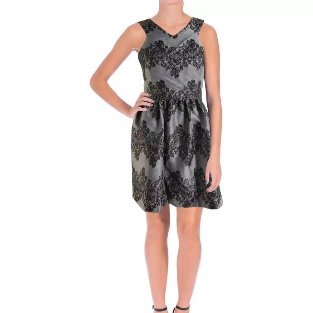 NWT Aqua Metallic Prom Party Cocktail Dress