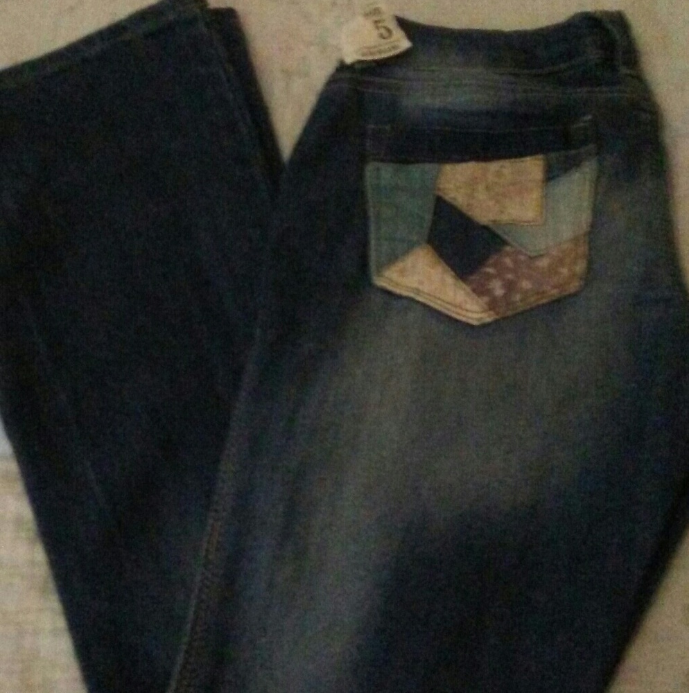Vanilla star cute patch boot cute jeans