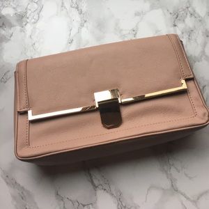 ASOS Gold and Light Pink Clutch