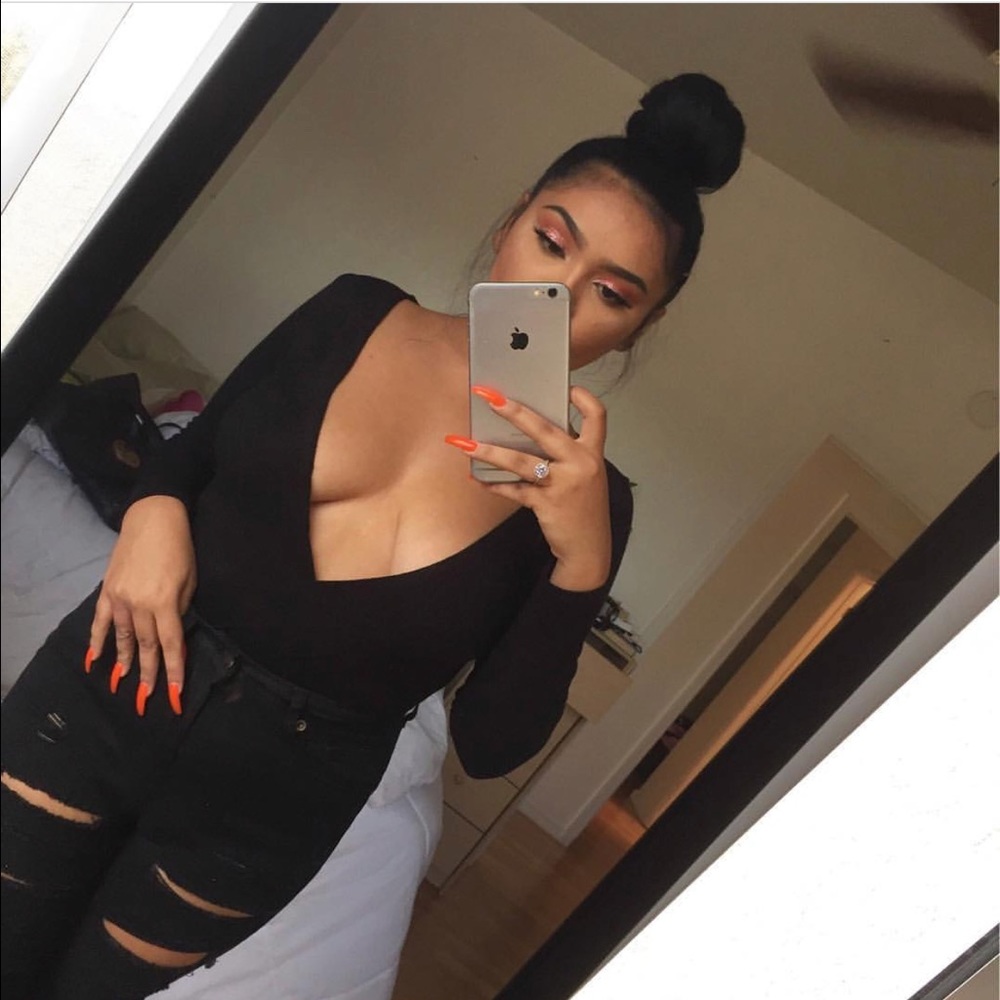 Black forever 21 bodysuit