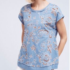Akemi + Kin beaded top nwt blue gold Akemi + Kin beaded top nwt blue gold