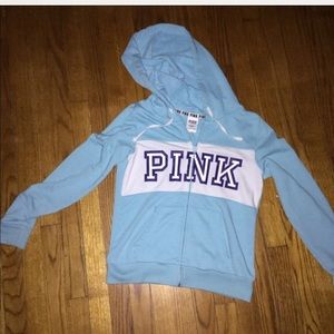 Pink zip up hoodie