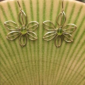 Flower 🌺 theme earrings - Green