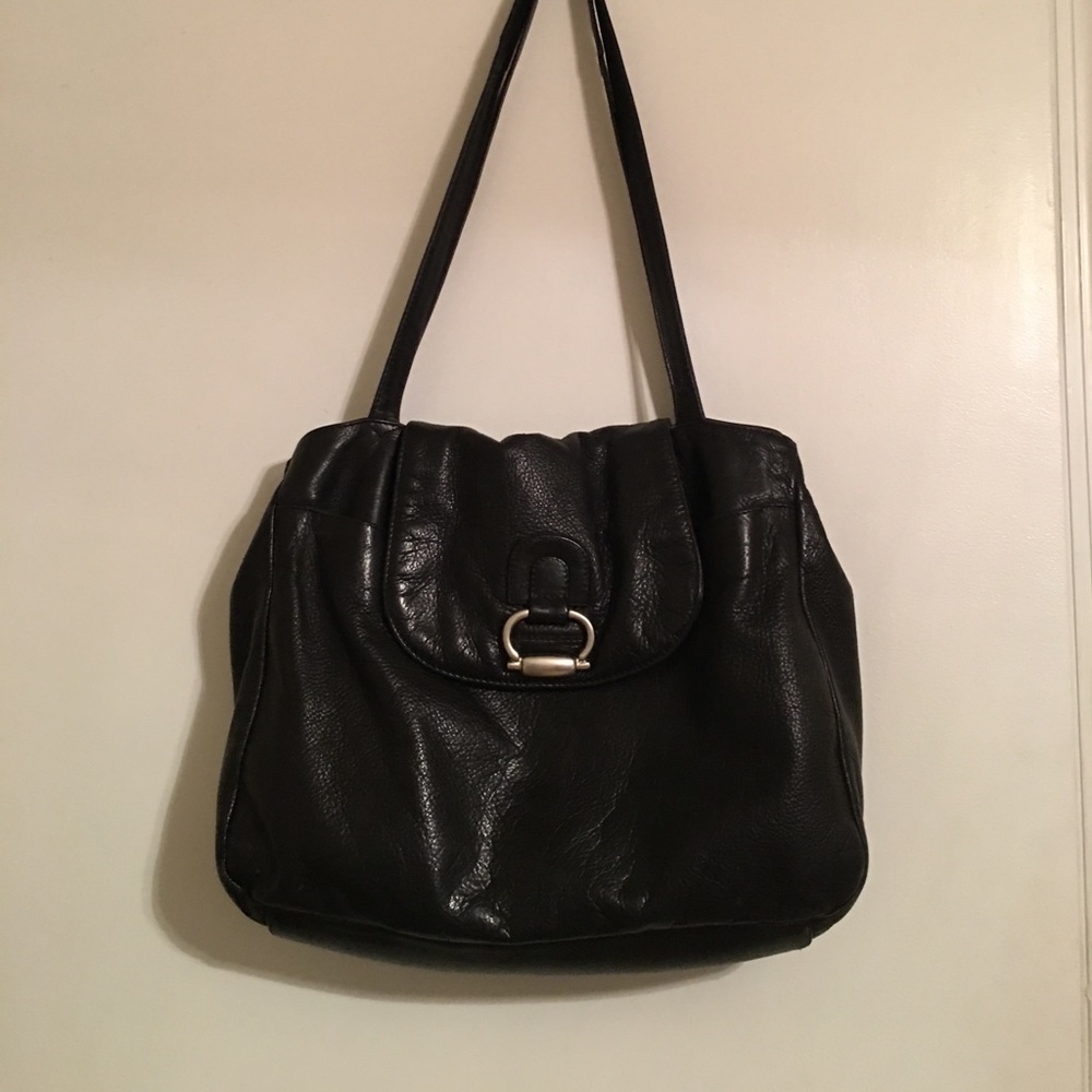 Kenneth Cole leather black shoulder bag