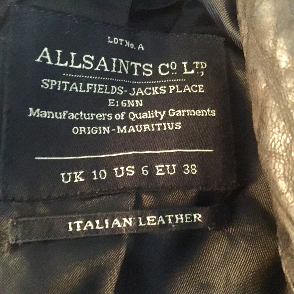 My Favorite All Saints Leather Moto Jacket - Picture 4 of 6