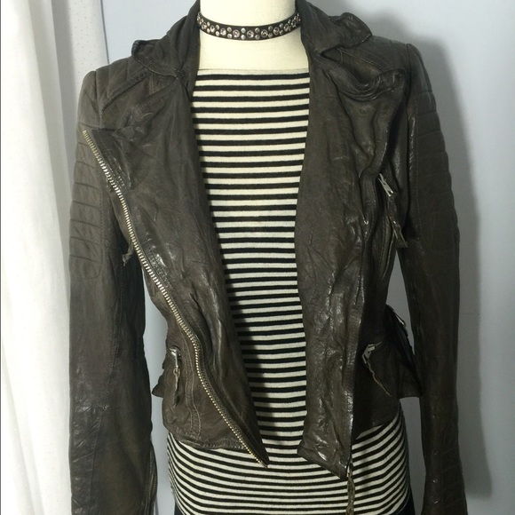 My Favorite All Saints Leather Moto Jacket - Picture 3 of 6