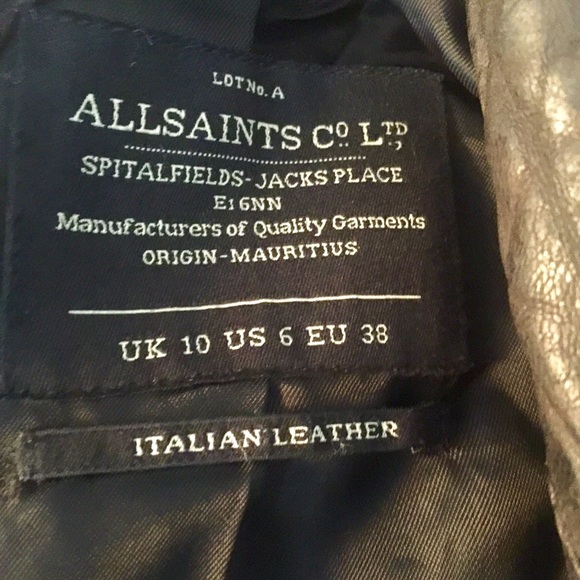 My Favorite All Saints Leather Moto Jacket - Picture 4 of 6