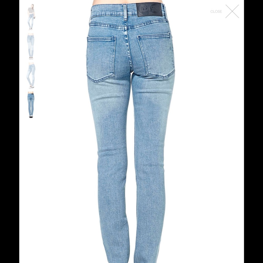 R1️⃣ #9289 tight printed patch blue jean - Picture 2 of 4