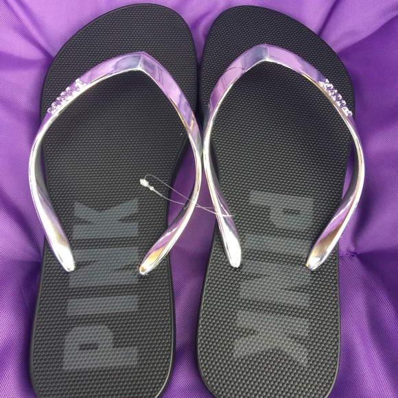 VS PINK FLIP FLOPS SIZE LARGE - Picture 1 of 3
