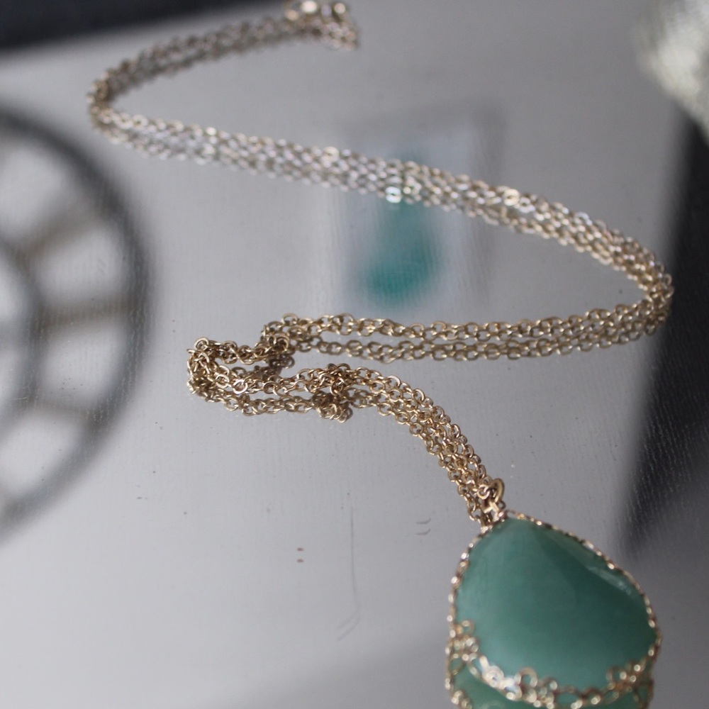 Jade Green Stone Necklace