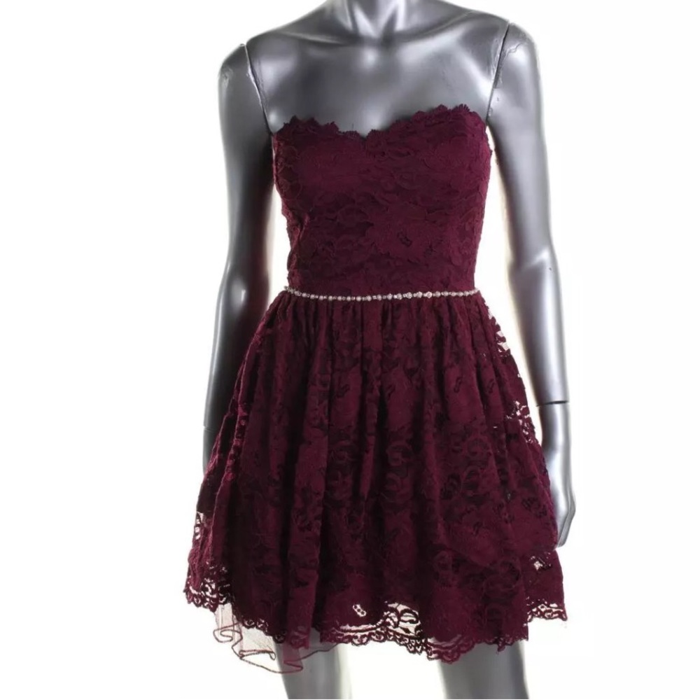 NWOT City Studio Lace Embellished Party Dress