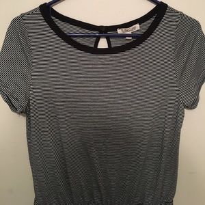 Black and white romper