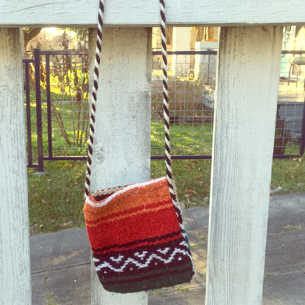 Hand woven, Beautiful, Mini festival purse