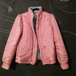 Vintage 80's pink puffer coat