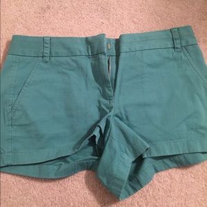 Green chino shorts. 3.5"
