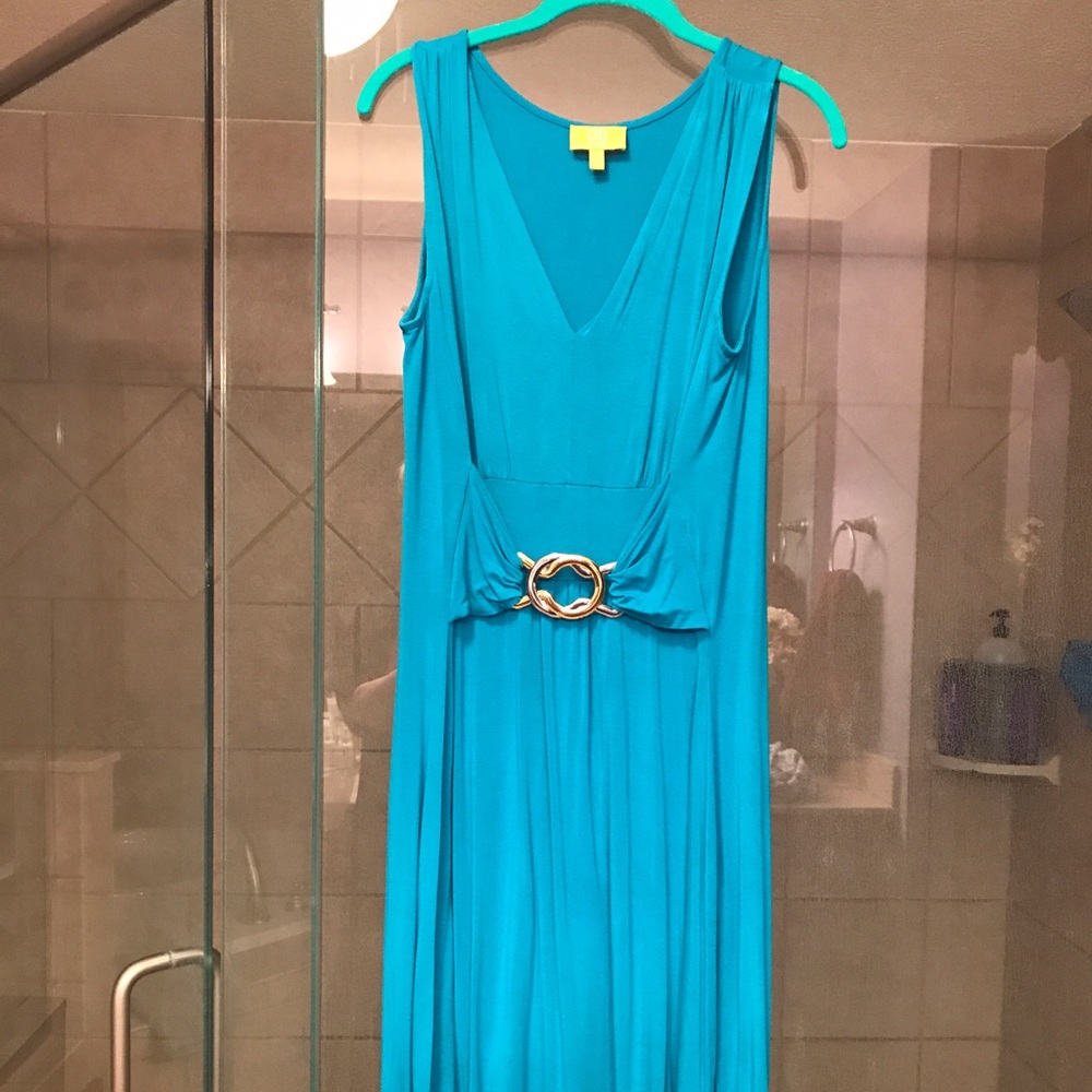 Blue maxi dress