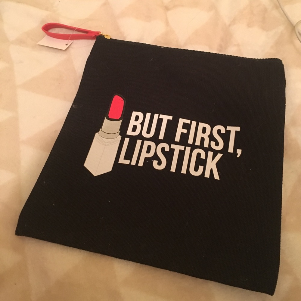 But first, lipstick zipper pouch