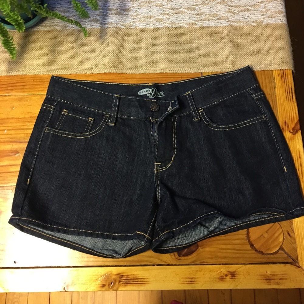 Dark wash 'The Diva' shorts