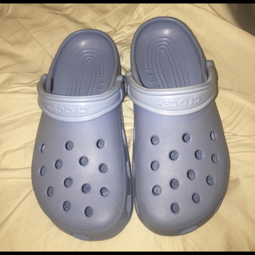 light blue crocs size 7