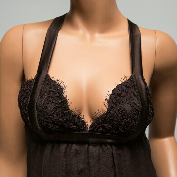 Ingwa Melero Brown Chiffon Silk Virgo Dress - Picture 2 of 7