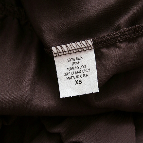 Ingwa Melero Brown Chiffon Silk Virgo Dress - Picture 6 of 7