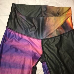 Teeki luxury yoga brand silky pants sunset colors!