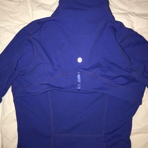 Lulu Lemon blue athletic zip jacket