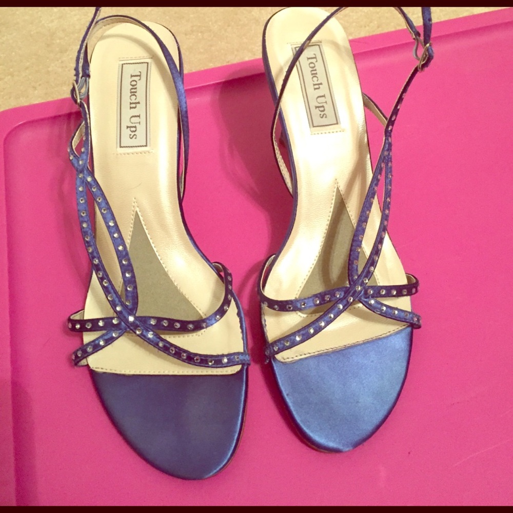 Blue Strappy Heels