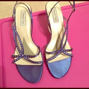 Blue Strappy Heels