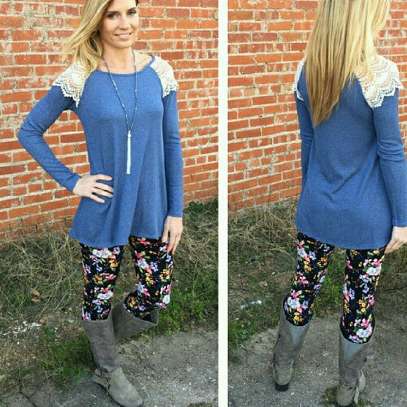 QUICK SALE! Infinity Raine Dark Floral Leggings - Picture 3 of 5