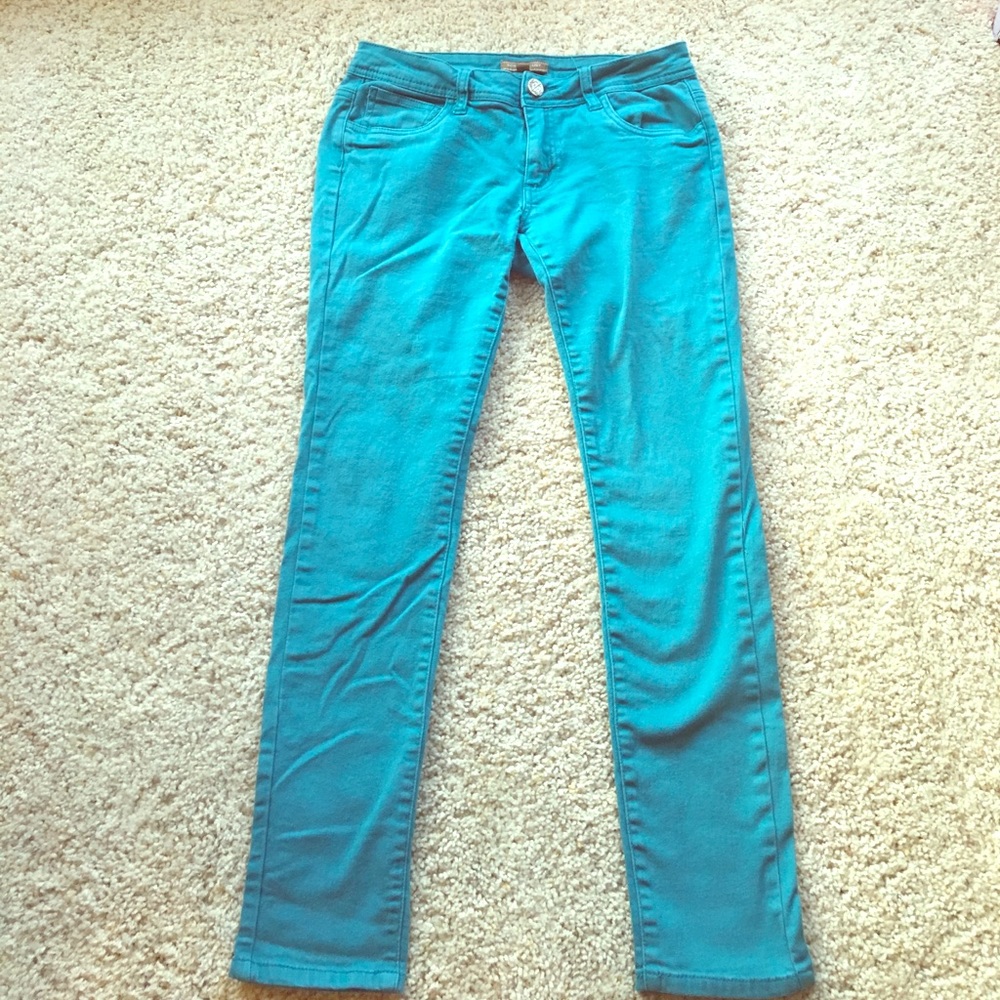 🩵 Comfy Turquoise Skinny Jeans