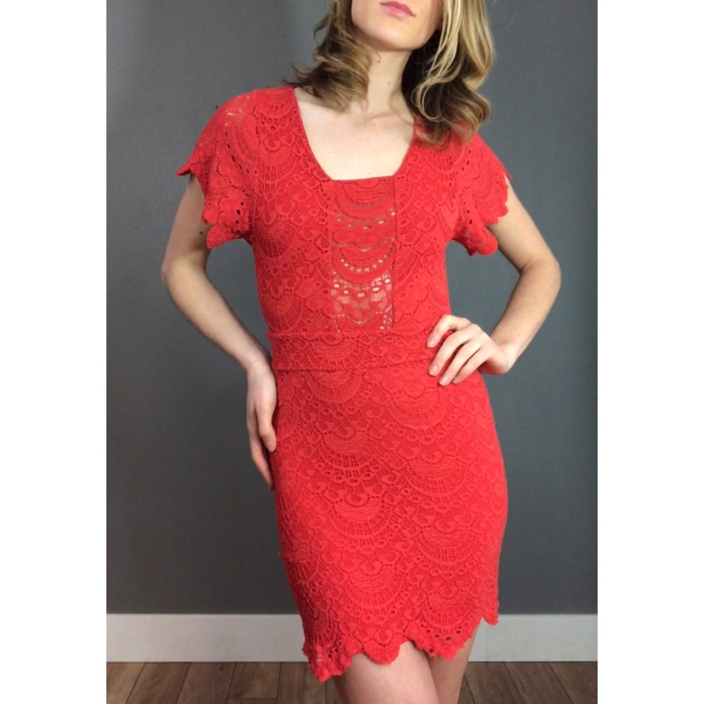 Nightcap Red Lace Dress