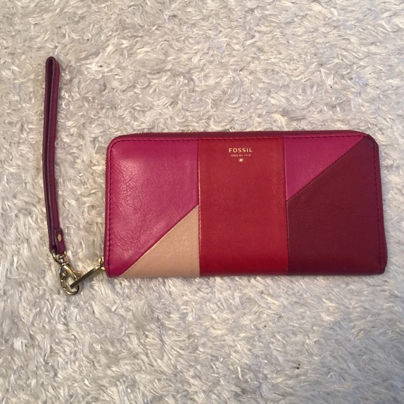 Fossil Handbags - Fossil Block Colored Zip Wallet