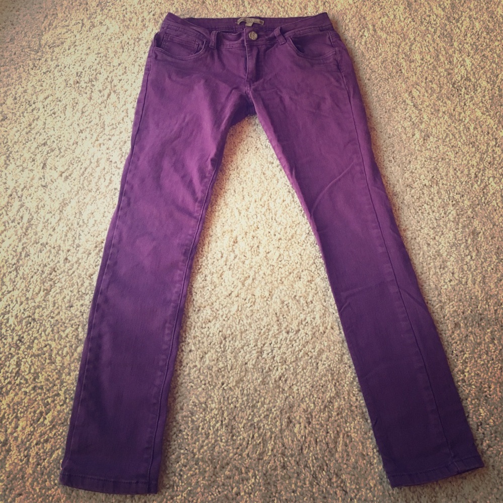 💜 Comfy Purple Skinny Jeans 27