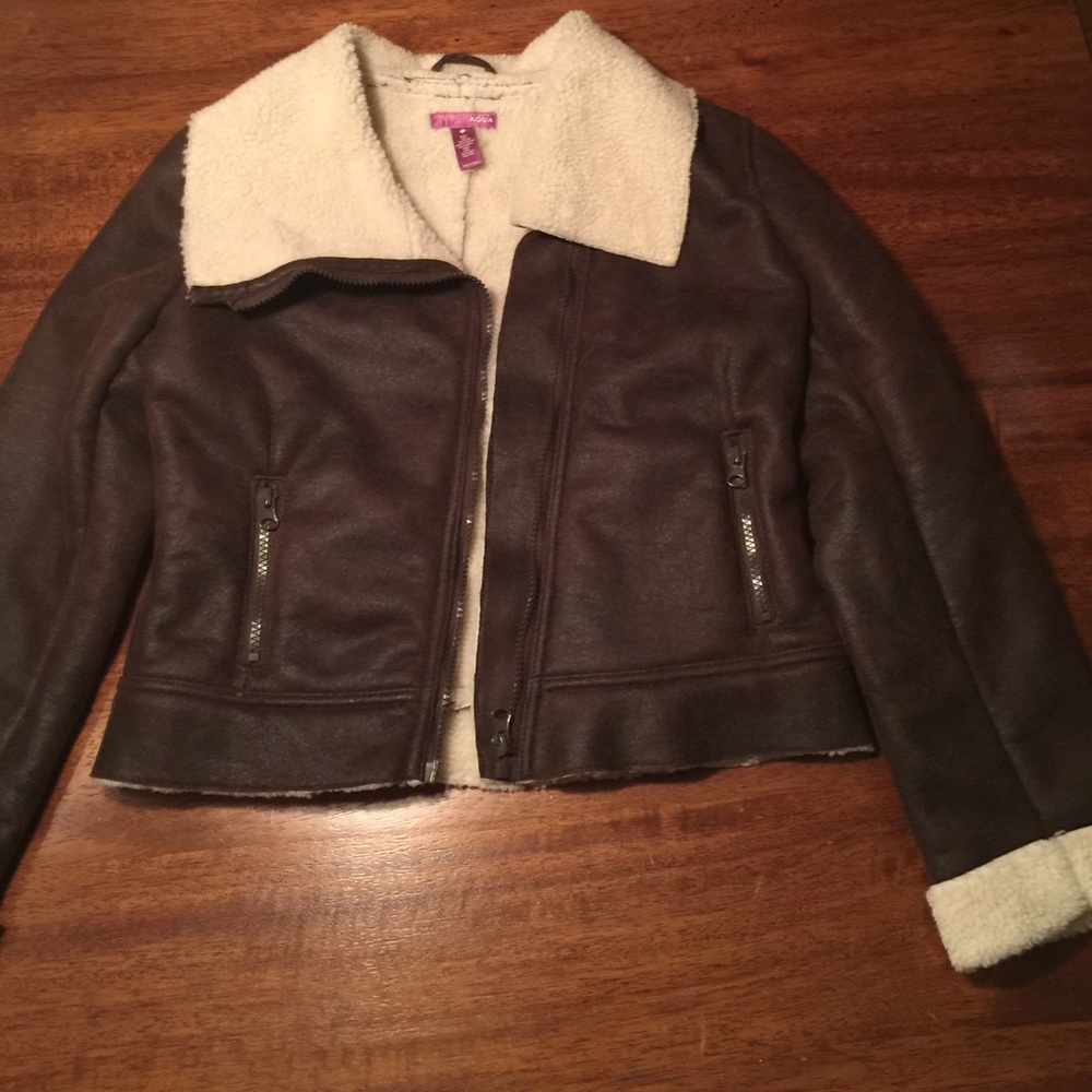 Faux Suede Girls Jacket