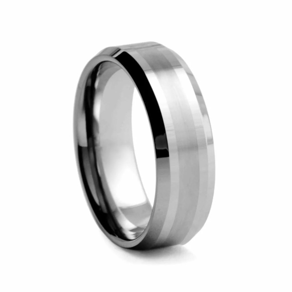 Tungsten ring 8mm B017