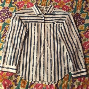 💕Land n Sea button up blouse💕