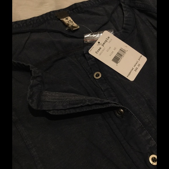 NWT Free People Stargazer Henley Tee - Picture 7 of 7