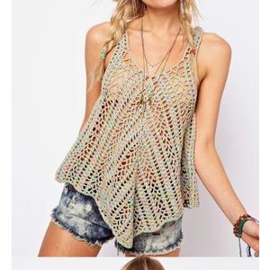 Top shop crochet tank