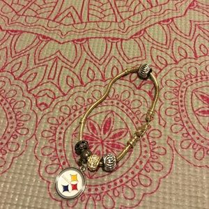 Steelers charm bracelet