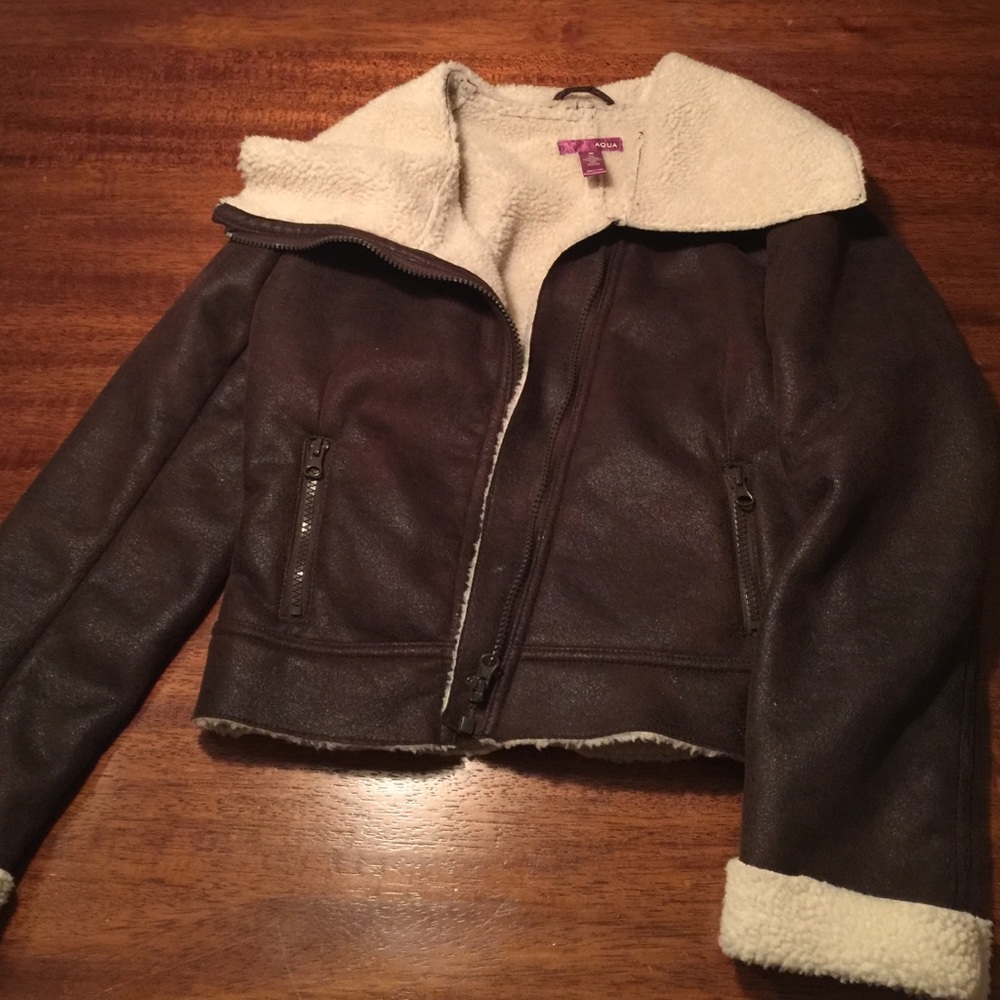 Girls Faux Suede Jacket