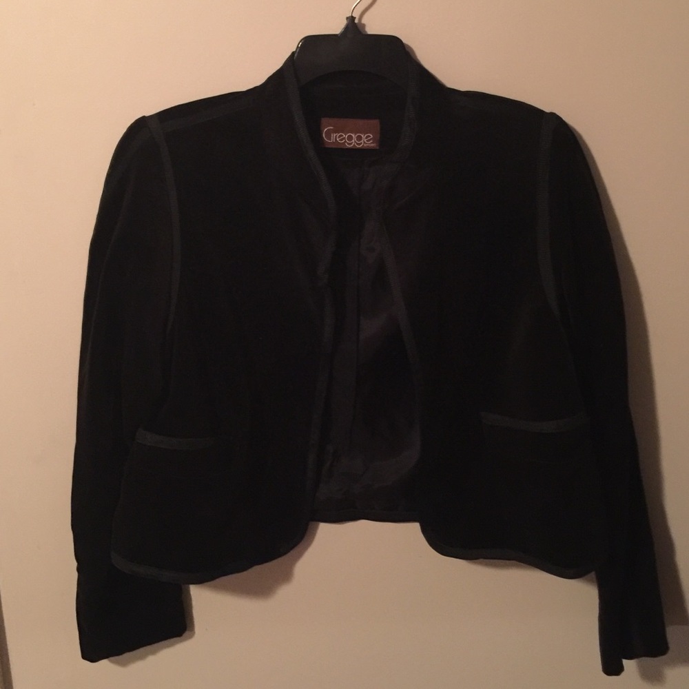 Vintage 80's Velvet Bolero Jacket