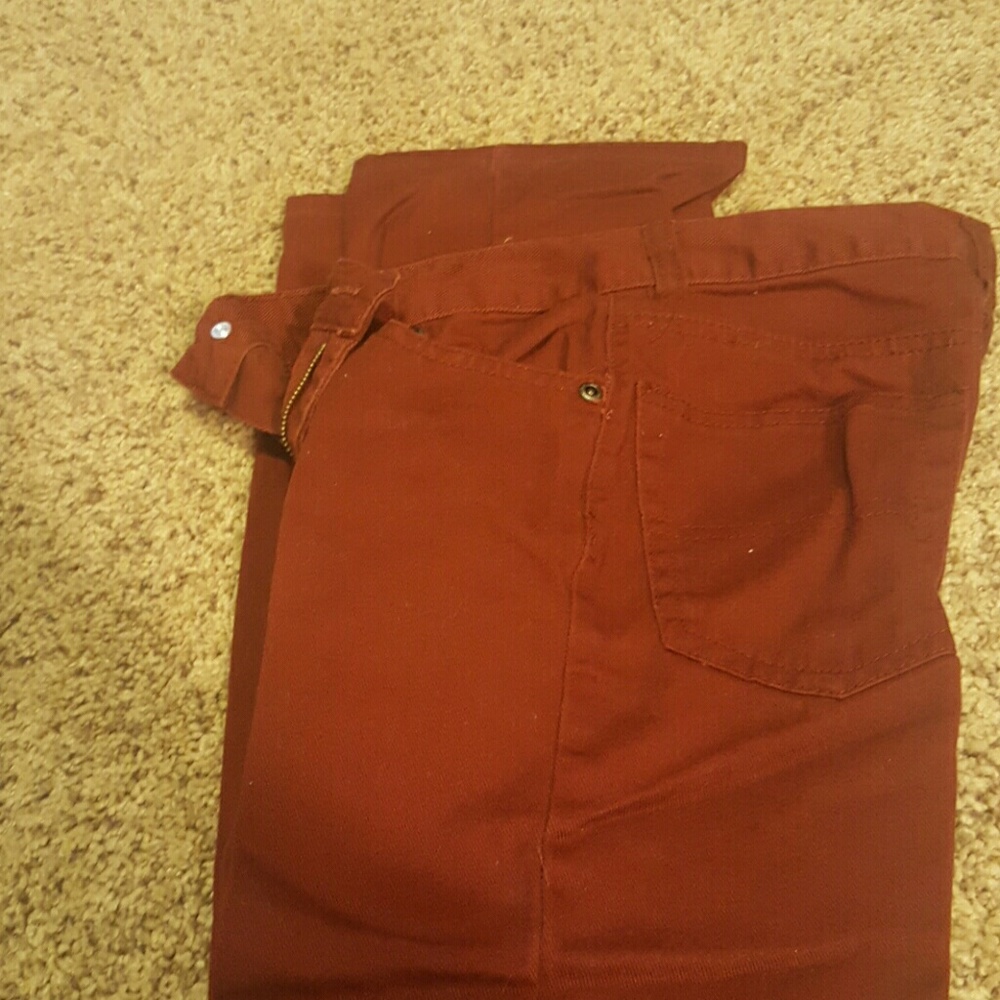 Faded Glory colored jeans.