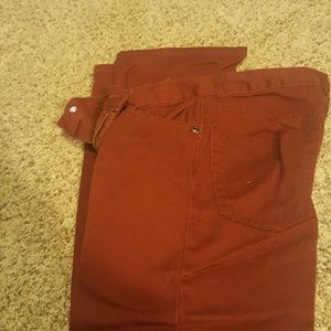 Faded Glory colored jeans.