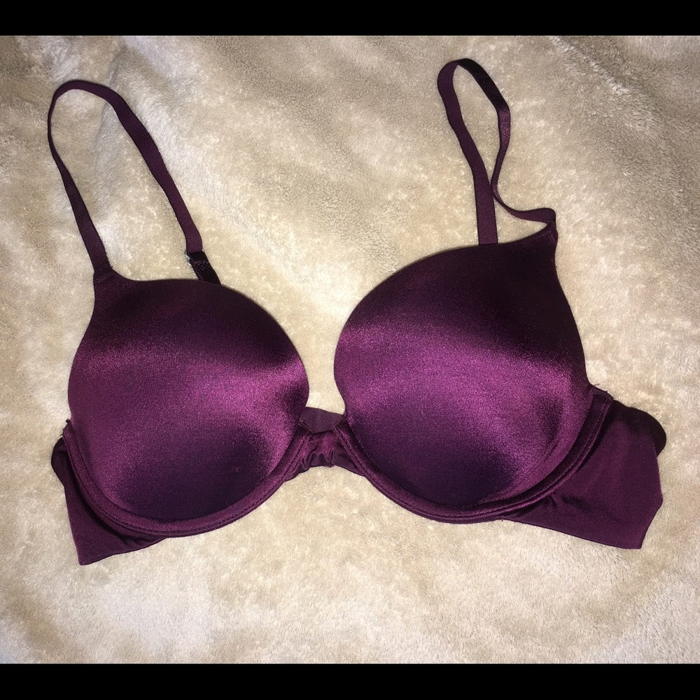 Maroon push up bra