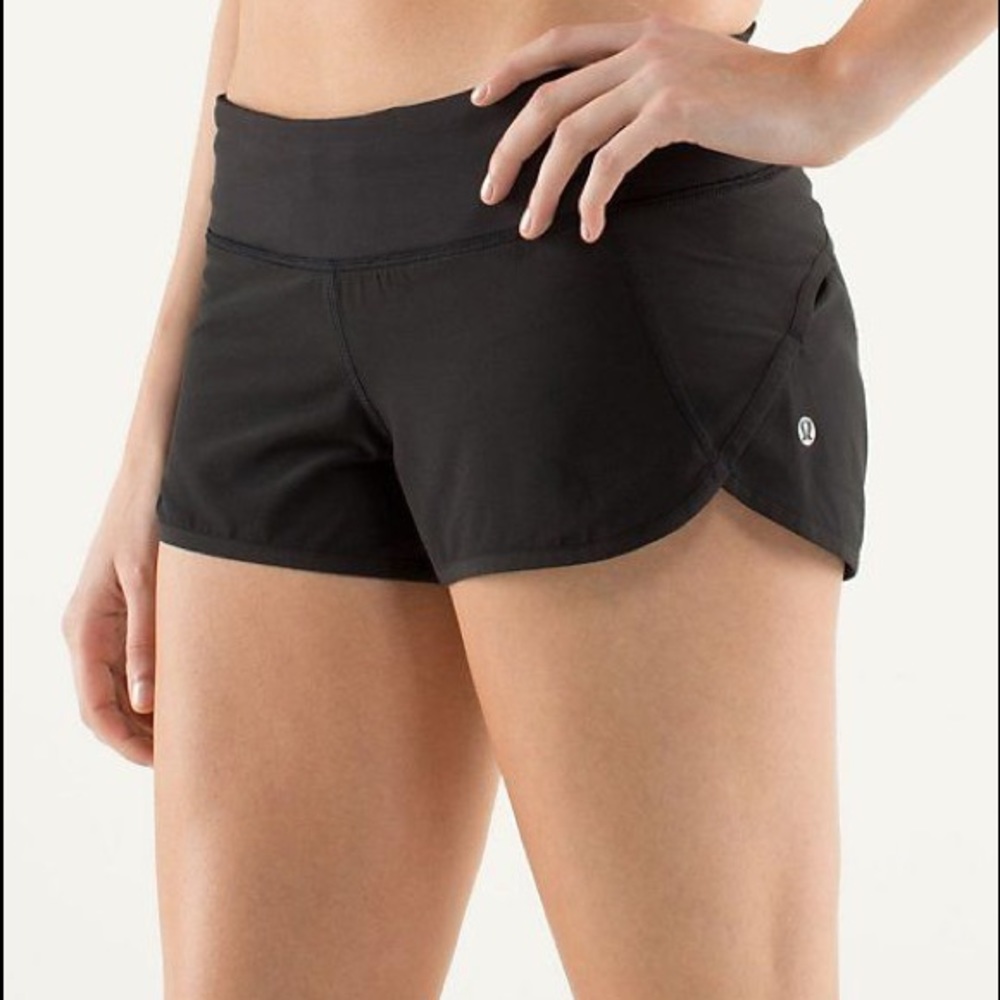Black LuLuLemon Speed Short