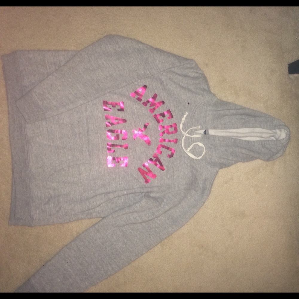 American Eagle Grey Hoodie