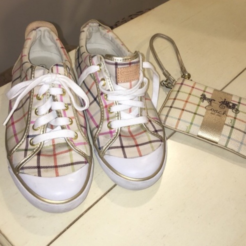 Coach Sneakers & Wristlet