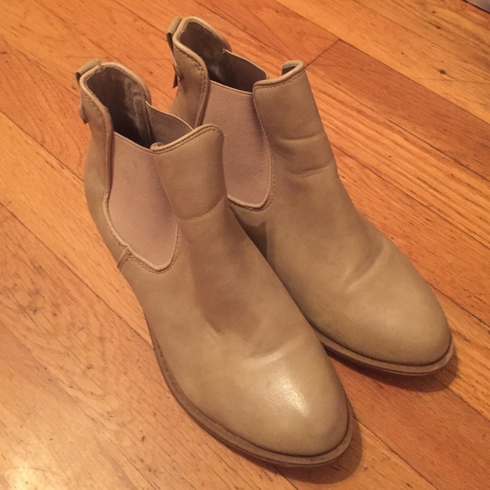 Tan ankle boots